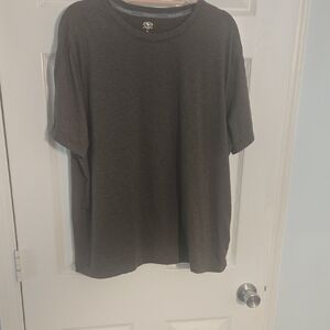 Athletic Works Dark Gray Short Sleeve Crew T-Shirt